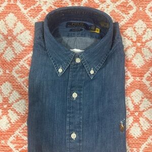 Ralph Lauren Blue Casual Button Down Shirt
